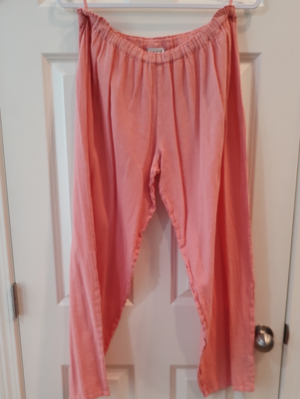 Oh My Gauze! Coral  Straight Leg Pants